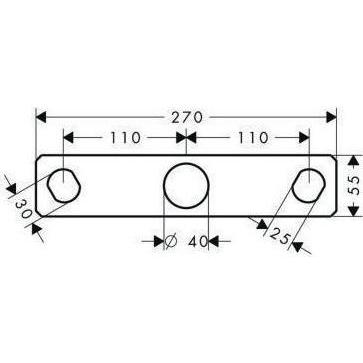 Thumbnail - hansgrohe, Zubehör Sanitärinstallation, Montageplatte AXOR