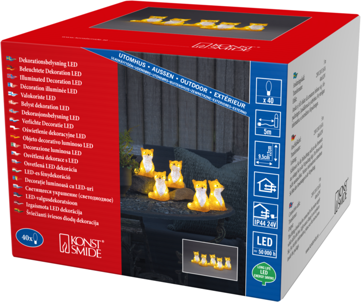 Actual product image Konstsmide Fox set