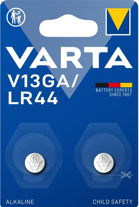 Produktbild Varta Electronics V13GA (2 Stk., LR44, 155 mAh)
