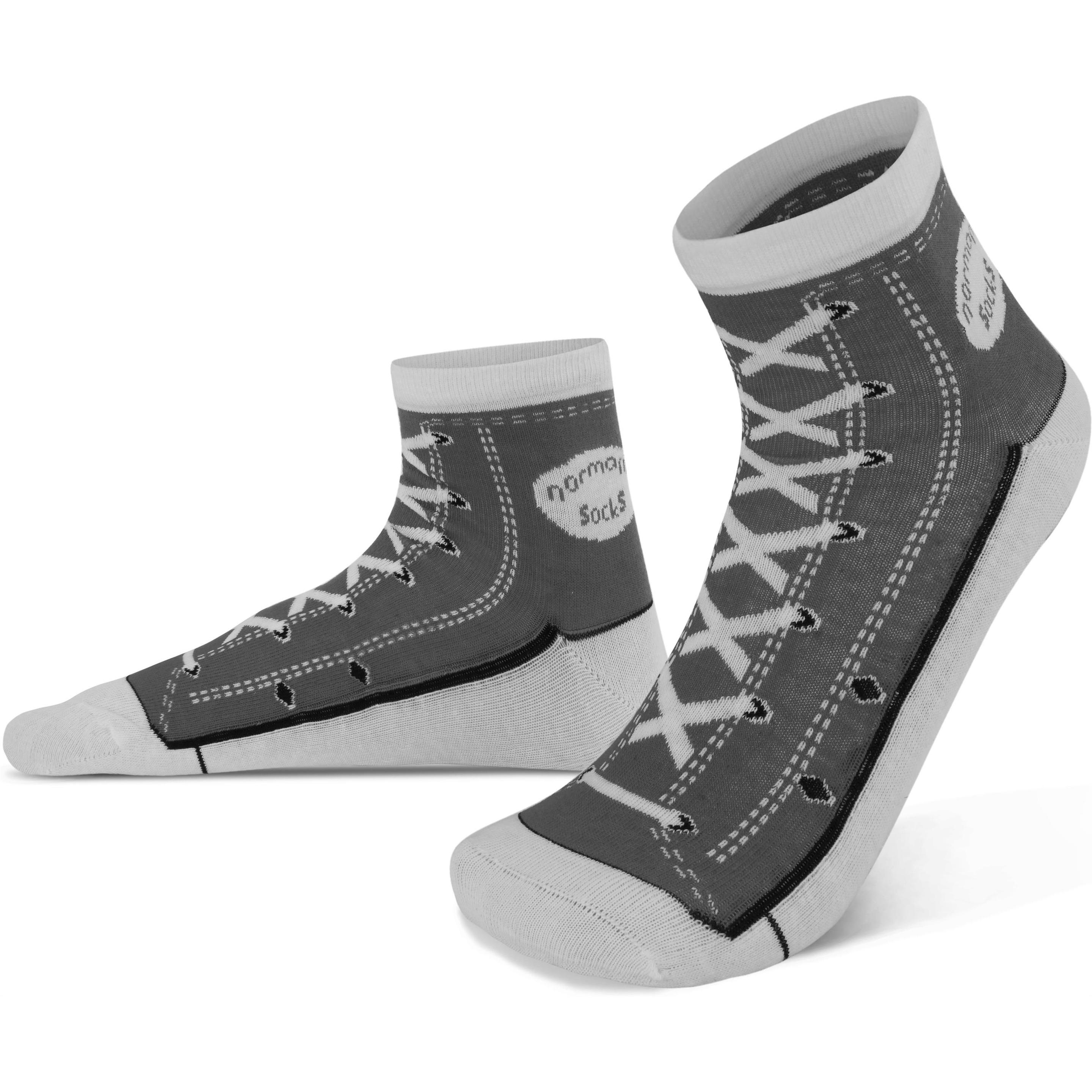 Normani, Herren, Socken, 4 Paar Socken im Schuh-Design, Grau, (4er Pack, 39 - 42)