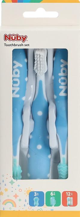 Image du produit Nuby Entraîneur de brosse à dents, lot de 3 (3 x)
