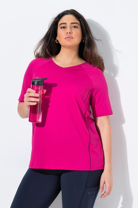 Produktbild Ulla Popken T-Shirt, UV-Schutz 50+, V-Ausschnitt, Halbarm (46, 48)