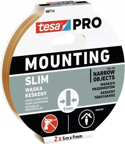 Actual product image tesa 66714 Pro Slim 2 (5x9) 5m x 18 mm mounting tape (18 mm)