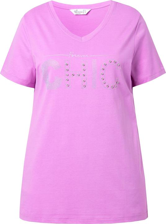 Produktbild Miamoda T-Shirt, Komfort Fit, Glitzer-Schriftzug (58)