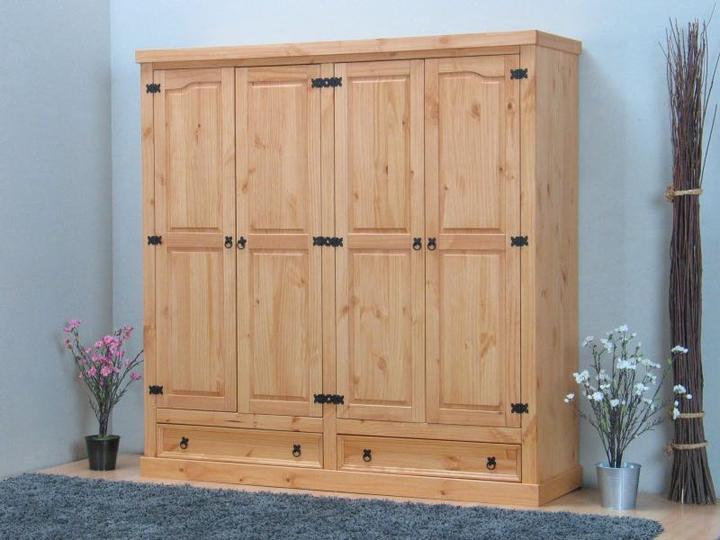 Produktbild Ebuy24 Kleiderschrank New Mexico (196 x 194 x 58 cm)