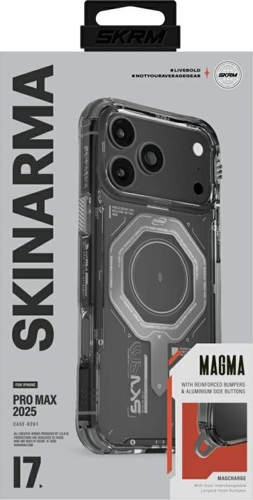 Produktbild Skinarma Magma Case for iPhone 17 Pro Max Magnetic Charging Graphite (Apple iPhone 17 Pro Max)