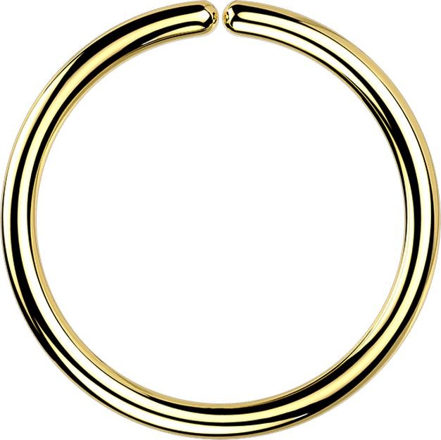 Produktbild Star Piercing Micro Piercing Ring vergoldet (ohne Messing, Chirurgenstahl 316L)