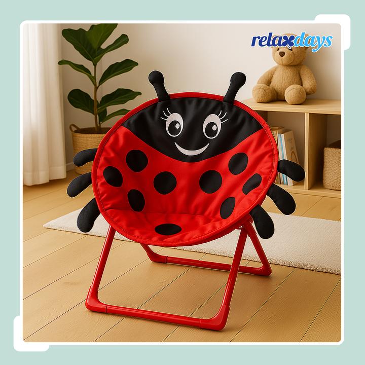 Image du produit Relaxdays Chaise lune enfants, pliable (Fauteuil pour enfants)