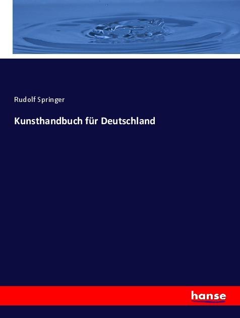 Produktbild Kunsthandbuch für Deutschland (Deutsch, Rudolf Springer, 2017)
