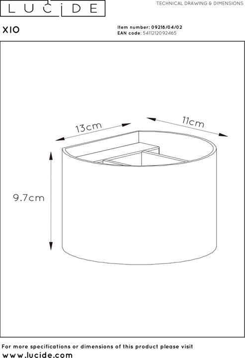 Produktbild Lucide Xio (350 lm, G9)