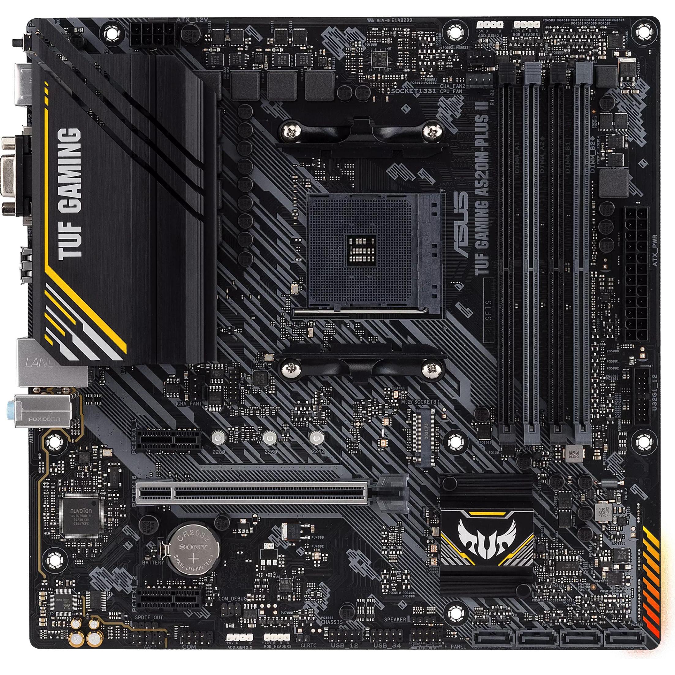 ASUS TUF GAMING A520M-PLUS II (AM4, AMD A520, mATX), Mainboard