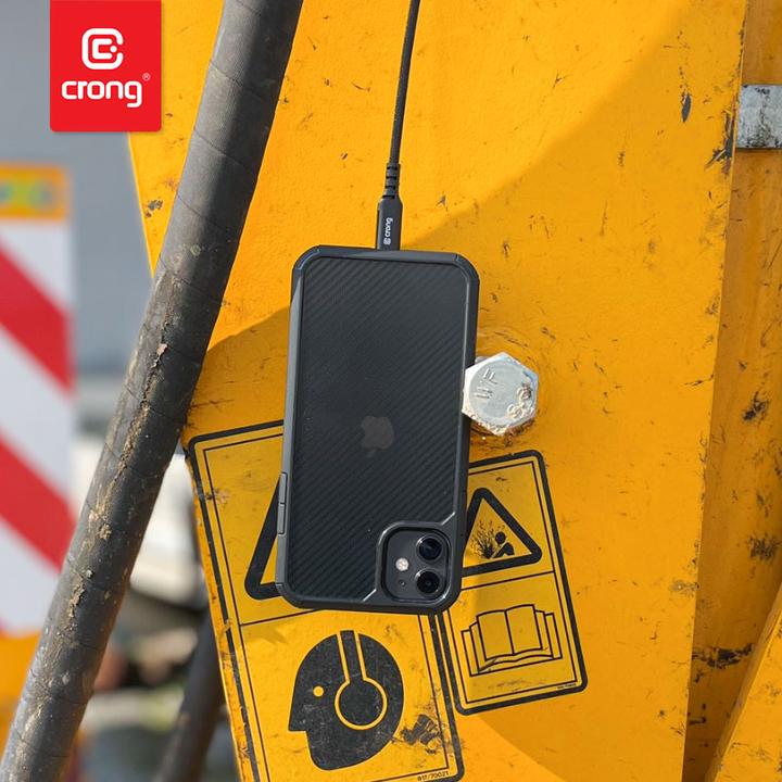 Actual product image Crong USB USB-C - lightning cable, 1.5 m black (CRG-AL15USCL-BLK) (1.50 m, USB 3.0)