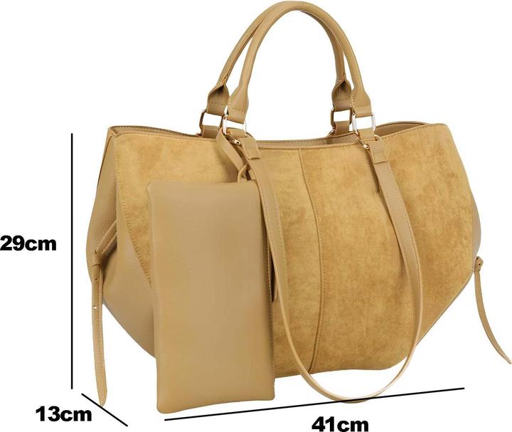 Immagine prodotto Gallantry Damen Shopper Materialmix mit Pochette