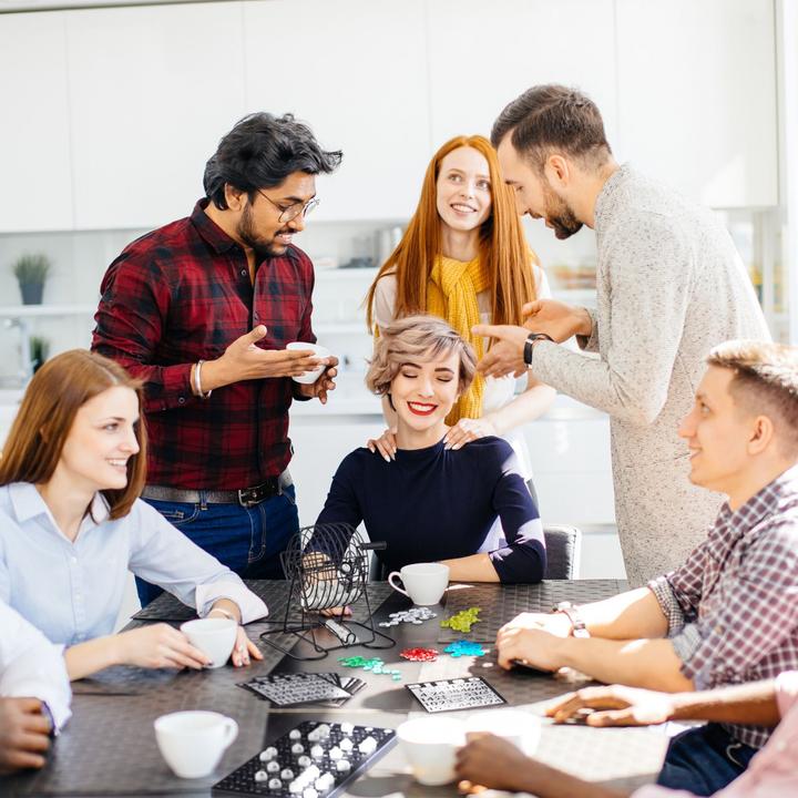 Actual product image Relaxdays Bingo game with lottery drum (English, 2 - 5 Players)