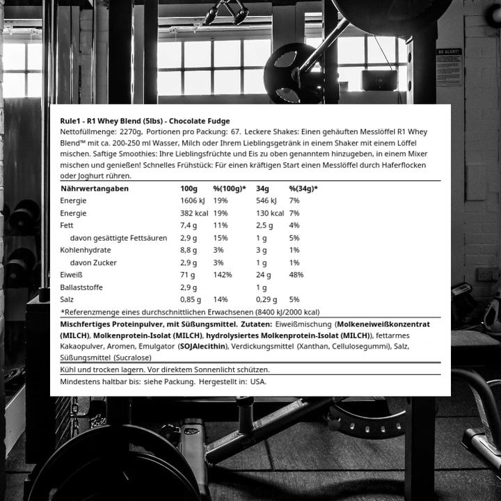 Produktbild Rule 1 R1 Whey Blend (Chocolate Fudge, 1 Stk., 2620 g)