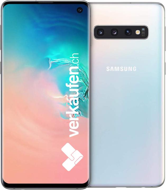 Produktbild verkaufen.ch Galaxy S10 (128 GB, Prism White, 6.10", 12 Mpx, Hybrid Dual SIM, A / Wie neu)