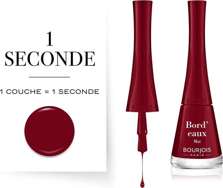 Produktbild Bourjois Nagellack 1 Seconde 41 Bordeaux (9 ml) (Bord'Eaux, Gel-Effekt Nagellack)