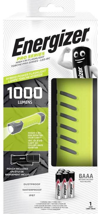 Productafbeelding Energizer PRO serie hoge CRI medium LED zaklamp op batterijen 600 lm (19.40 cm, 1000 lm)