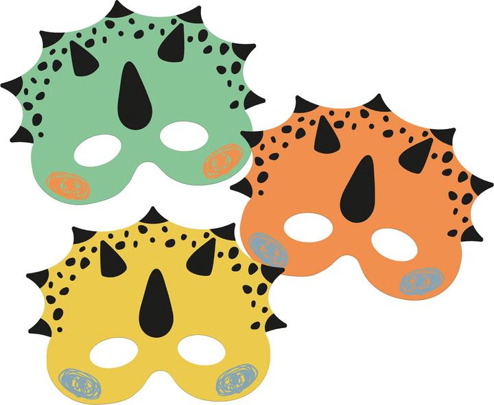 Produktbild Folat Masken Dino Roars, 6St.