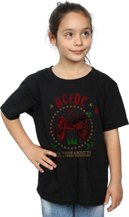 Produktbild AC/DC Mädchen Weihnachten die Baumwolle TShirt (152, 158)