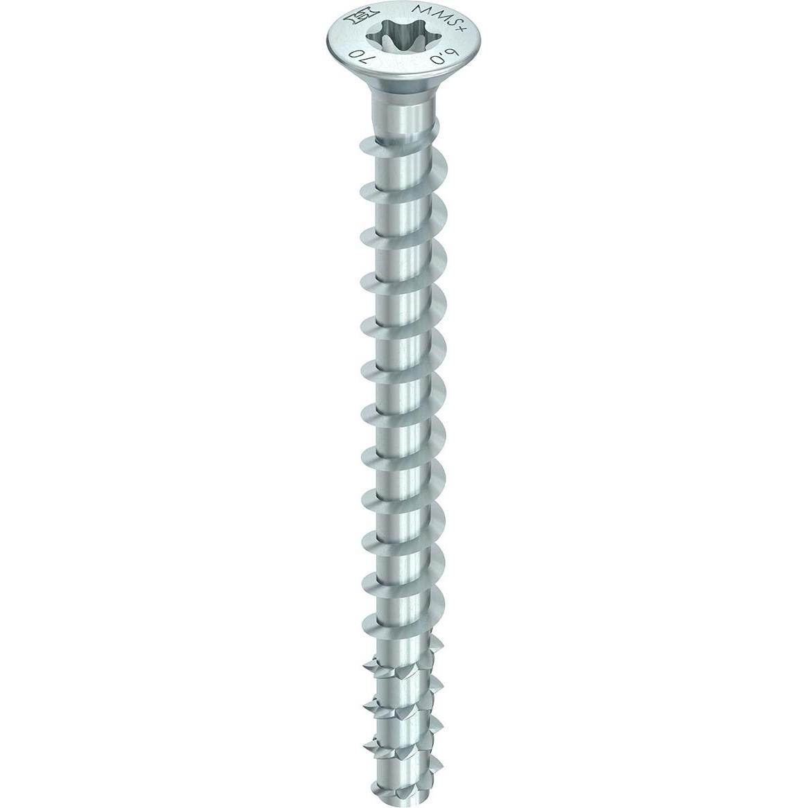 Heco, Schrauben, MULTI MONTI plus F Schraubanker 6,0 x 70 mm 100 Stück ( 48499 ) Betonschraube, Senkkopf, T-Driv (100 Sc...