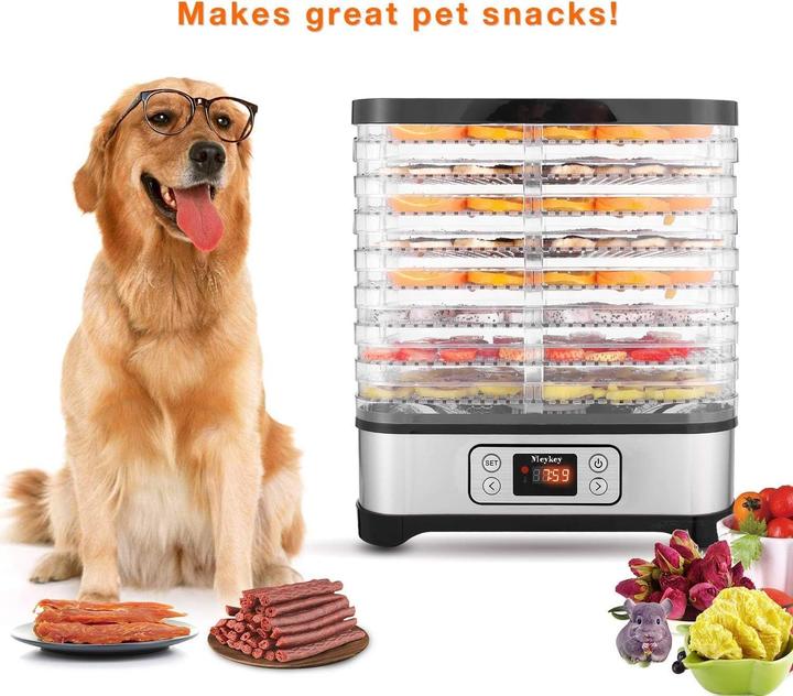 Actual product image Nictemaw 400W Food Dehydrator with Temperature Control, 8 Trays for Fruits, Vegetables, Meat