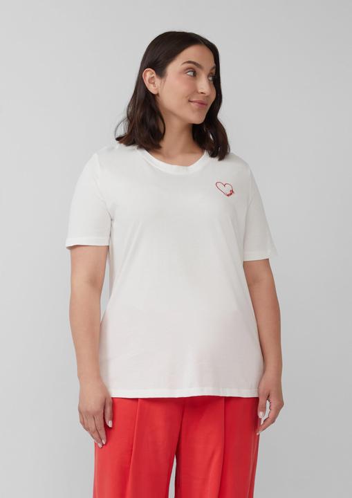 Image du produit S.Oliver T-Shirt Jersey-Shirt aus Baumwolle mit Stickerei (50)