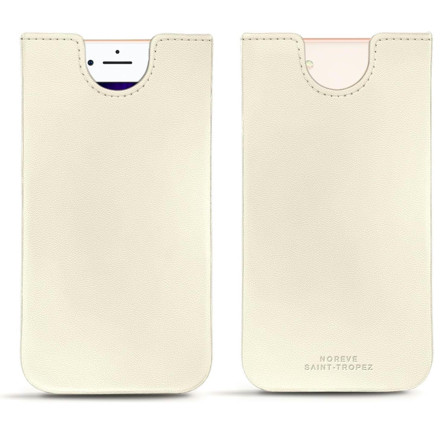 Noreve Lederschutzhülle (Apple iPhone 8), Smartphone Hülle, Weiss