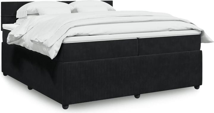 vidaXL Bo x springbett mit Matratze 200 x 200 cm Samt (200 x 200 cm)