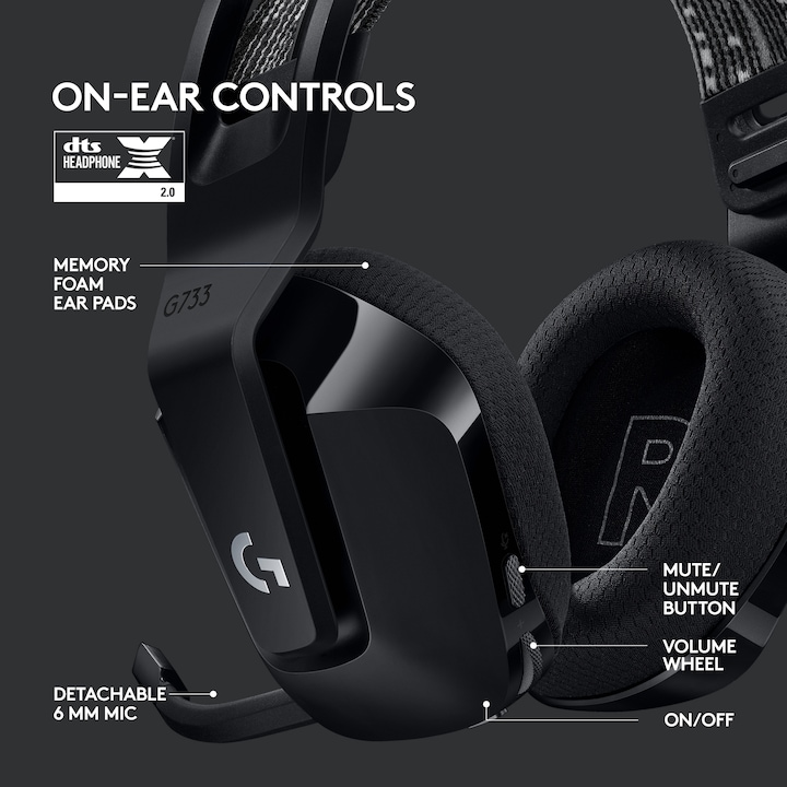 Actual product image Logitech G G733 Lightspeed (Wireless)