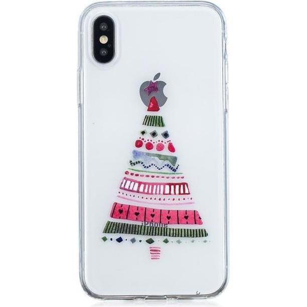 MU Style Softcase mit Weihnachtsmuster (Apple iPhone X, Apple iPhone XS), Smartphone Hülle, Mehrfarbig