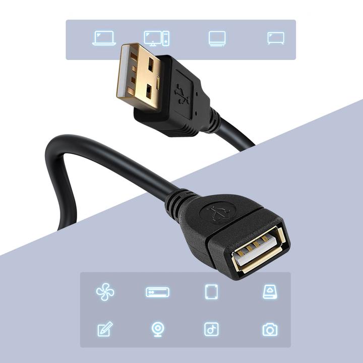 Actual product image Max Excell USB extension cable, 1.5m (1.50 m)