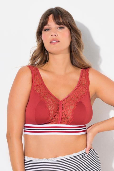Produktbild Ulla Popken Minimizer-Bralette, Spitze, ohne Bügel (110 D)