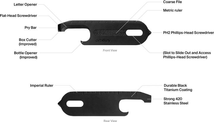 Immagine prodotto Orbitkey Multi-Tool Werkzeug V2 (9 Funzioni)
