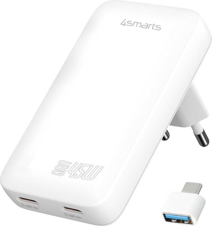 Image du produit 4smarts FlatPlug Slim Dual (45 W, 2 ports)