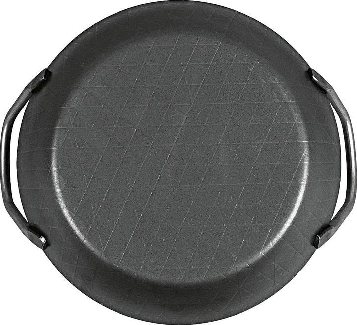 Actual product image Turk Serving pan wrought iron with 2 handles Ø24cm with extra high edge black (Iron, 24 x 4.20 cm)
