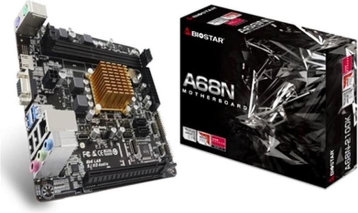 Produktbild Biostar A68N-2100K (AMD SoC, Mini-ITX)