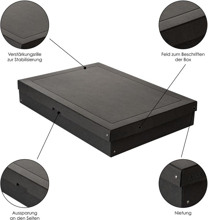 Immagine prodotto Falken PURE Box Black A2 altezza di riempimento 100 mm nero (A2)