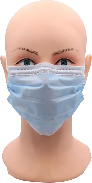 Actual product image Ampri MED-COMFORT face mask 3-lg. TYPE IIR - blue (50 x)