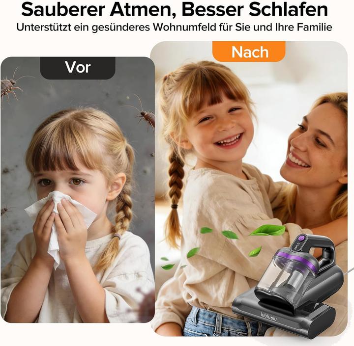 Produktbild Lubluelu Milbensauger 3in1 Matratzenreiniger (18KPa)