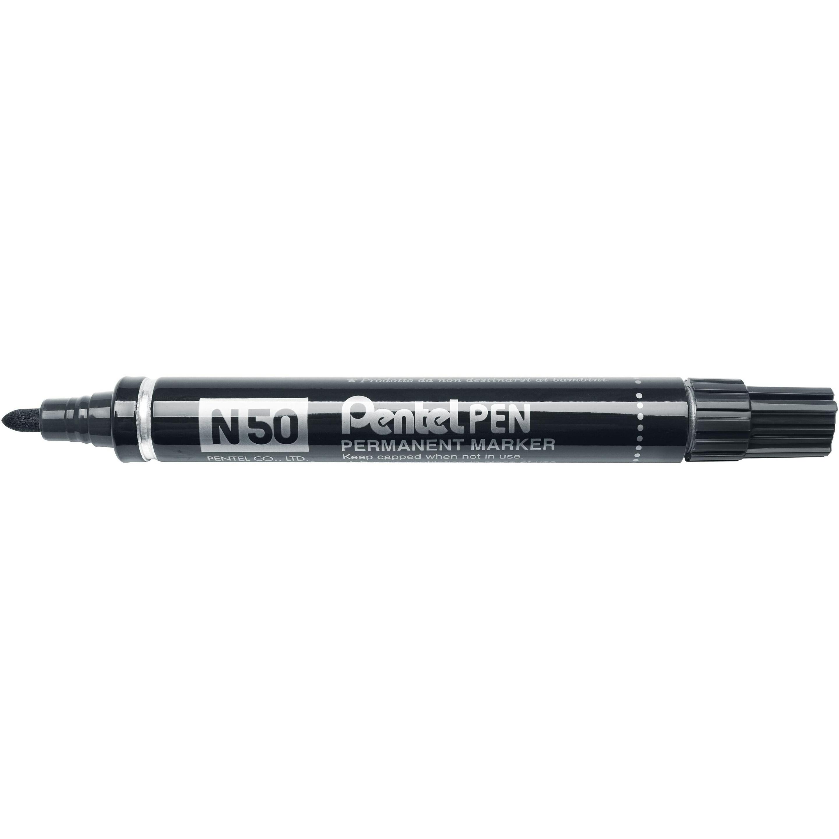 Pentel, Marker, N50 - PEN-Marker (Schwarz, 2 mm, 1 x)