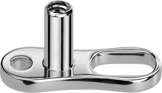 Actual product image Star Piercing Dermal Anchor Anchor small and large hole (Titanium, without brass)
