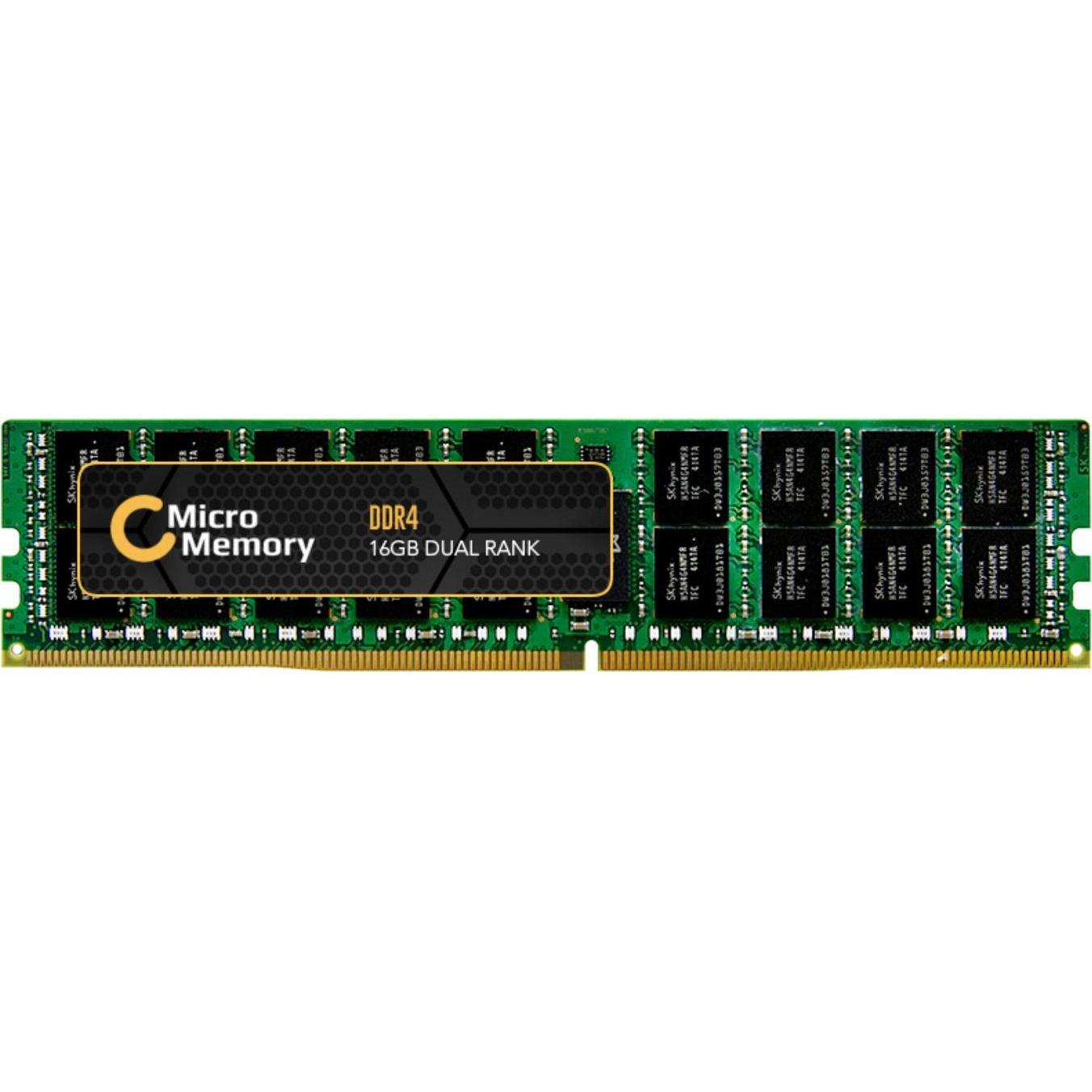 CoreParts MMKN091-16GB Speichermodul GB DDR4 2400 MHz ECC (1 x 16GB), RAM Modellspezifisch, Grün