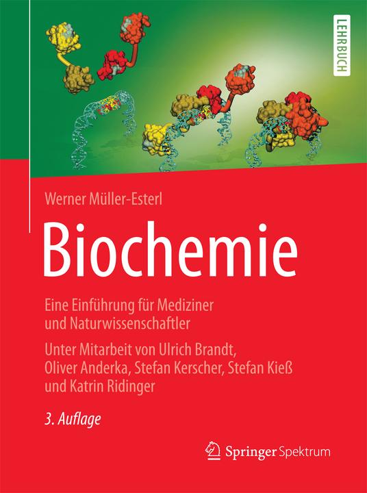 Actual product image Biochemistry (German, Oliverua, Ulrich Anderka, Werner Müller-Esterl, 2018)