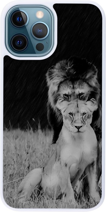 Immagine prodotto PhoneLook Copertura in silicone bianco Leoni arrabbiati (Apple iPhone 12)