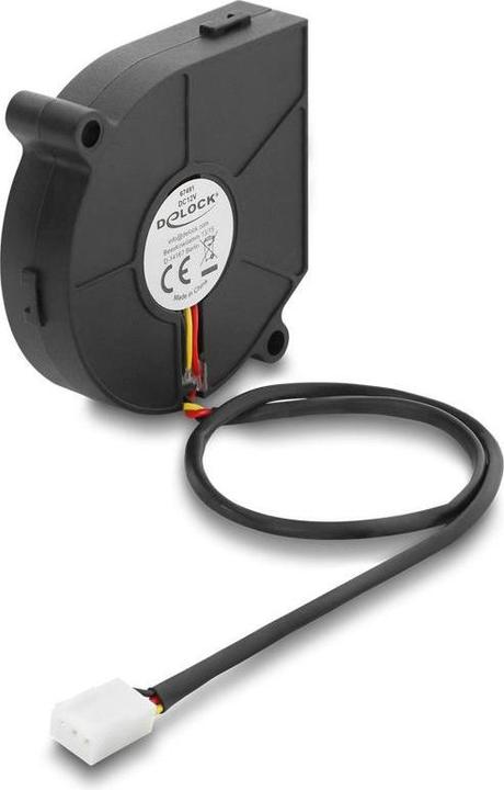 Produktbild Delock Radiallüfter / Lüftergebläse 12 V DC 60 x 60 x 15 mm mit 3-Pin Lüfteranschluss, schwarz (60 mm)