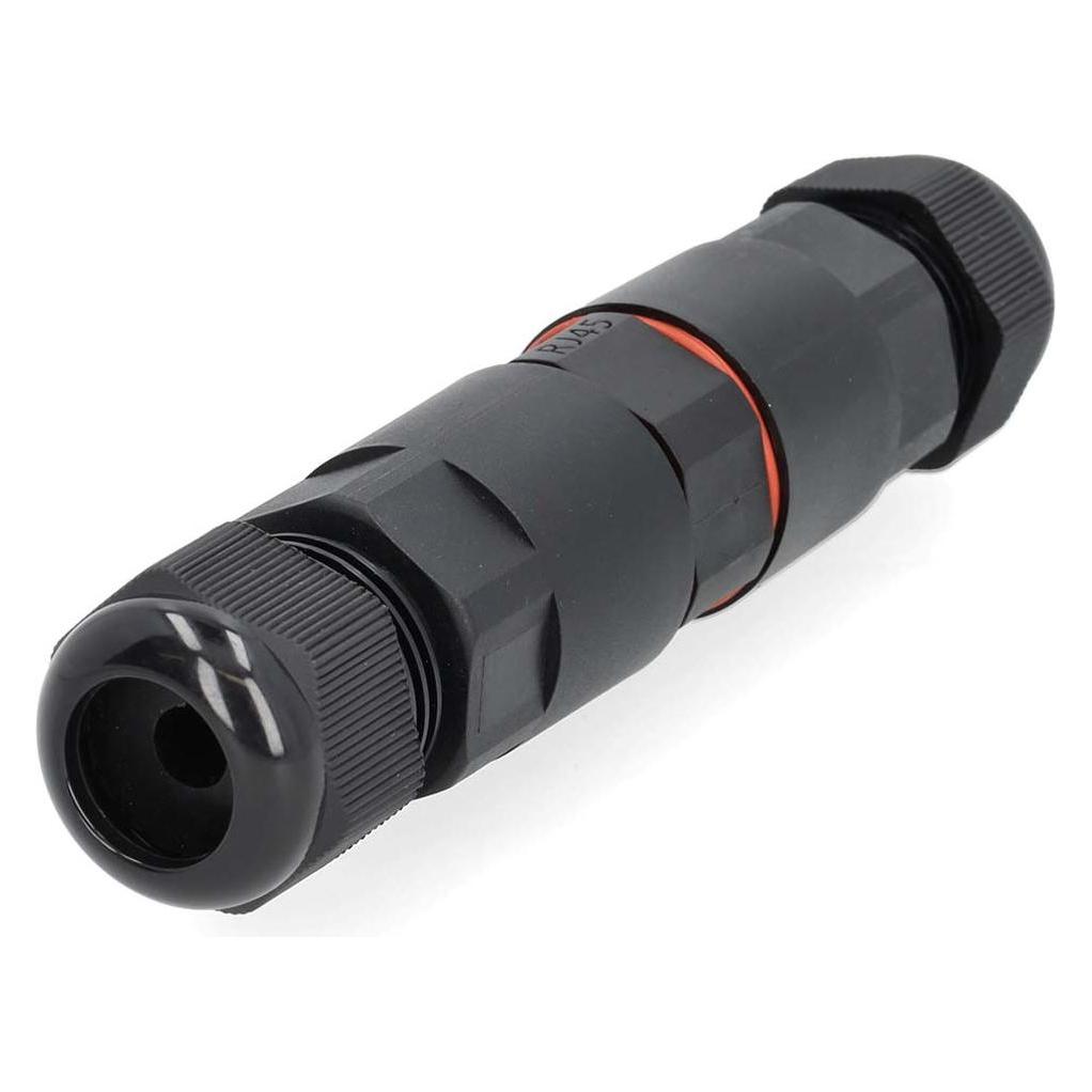 Nedis Netwerkkoppelaar Buiten CAT6 Afgeschermd RJ45-connector Recht PVC, Kabels + Stekkers, Zwart