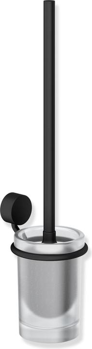 Produktbild Hewi WC-Bürstengarnitur System 815 schwarz matt, Toilettenbürste mit Halterung