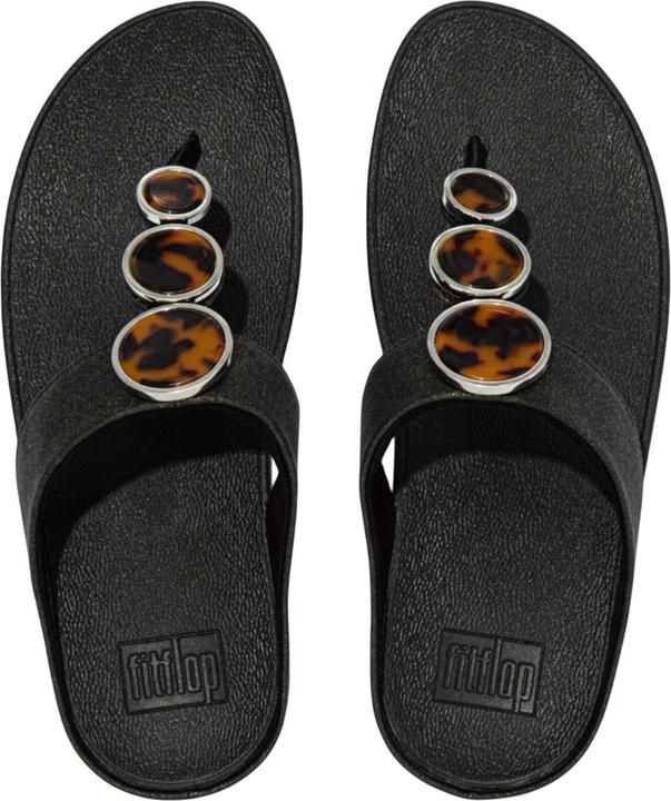 Actual product image Jim Thompson Womens/Ladies Halo Shimmer Toe Post Sandals (43)