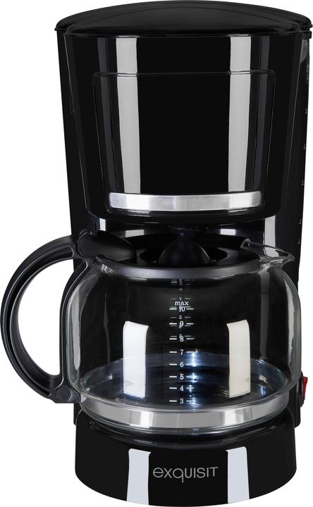 Exquisit Kaffeemaschine, KA3102SWI, schwarz,12 Tassen
